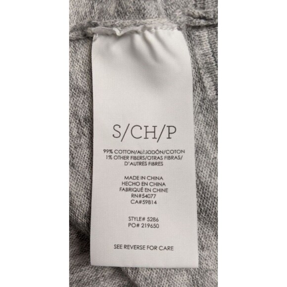 Wmn's Cabi # 5286 Marble Cardigan Heather Gray Snap-Front Cotton Blend Sweater S - Picture 9 of 10